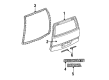 1993 Chevy Lumina APV Door Moldings Diagram - 10153443