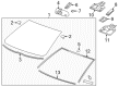2014 Cadillac ELR Mirror Cover Diagram - 22916691