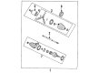 Pontiac CV Boot Diagram - 26030761