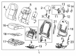 Cadillac Seat Cushion Pad Diagram - 23113347