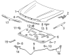 GMC Hood Latch Diagram - 84805444