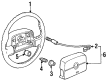 Cadillac DeVille Steering Wheel Diagram - 16756338