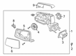 2023 Chevy Silverado 1500 Side View Mirrors Diagram - 84309707