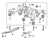 2016 Cadillac CTS Control Arm Bracket Diagram - 23227494