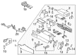 2004 Cadillac Seville Center Console Base Diagram - 88890775
