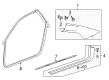 2012 Cadillac CTS Door Seal Diagram - 22840439