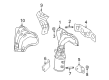 Pontiac Vibe Exhaust Heat Shield Diagram - 19185420