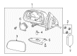 2006 Chevy Trailblazer Side View Mirrors Diagram - 15789756