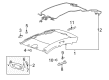 2008 Cadillac CTS Door Handle Diagram - 25825512