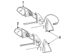 Oldsmobile Achieva Mirror Switch Diagram - 22589847