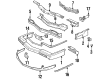 Cadillac DeVille Bumper Diagram - 25537143