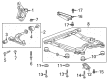 Cadillac ELR Control Arm Bushing Diagram - 13334021