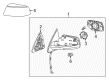 GMC Mirror Cover Diagram - 22889516