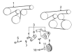 2010 Pontiac Vibe Drive Belt Diagram - 19185232