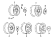 Chevy Trailblazer Wheel Cover Diagram - 9596192