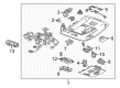 Chevy Tailgate Lock Actuator Motor Diagram - 84306929