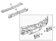 2017 Buick Cascada Floor Pan Diagram - 13418911