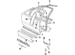Oldsmobile Achieva Door Seal Diagram - 22654769