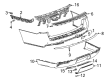 Chevy Bumper Reflector Diagram - 84239330