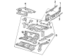 1993 Oldsmobile 98 Floor Pan Diagram - 12371704