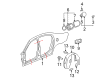 2007 Buick Lucerne Fender Splash Shield Diagram - 25891511