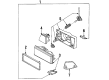 1989 Chevy Cavalier Headlight Diagram - 16516026