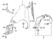 Chevy Spark Fender Splash Shield Diagram - 42802444