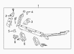 Cadillac ATS Fender Splash Shield Diagram - 20935095
