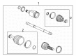 Buick CV Boot Diagram - 42721984