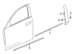 2020 Cadillac CT6 Door Moldings Diagram - 84376591