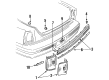 Oldsmobile 98 Bumper Reflector Diagram - 5975712
