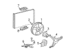 Pontiac Cooling Fan Bracket Diagram - 22136922