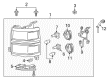 2014 Buick Enclave Headlight Bulb Diagram - 13504291