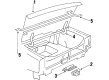 Cadillac Liftgate Hinge Diagram - 20633144