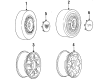 Cadillac Wheel Cover Diagram - 3539324