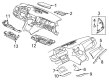 Chevy Dash Panel Vent Portion Covers Diagram - 92456955