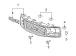 GMC Yukon XL 2500 Emblem Diagram - 22881265