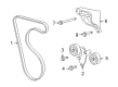 Chevy Silverado 1500 A/C Idler Pulley Diagram - 98057284