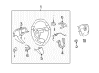 Cadillac CTS Steering Wheel Diagram - 25960208