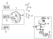 Cadillac Brake Booster Diagram - 19432808