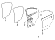 Chevy Sonic Weather Strip Diagram - 95190191