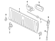 2005 Chevy Silverado 2500 HD Tailgate Handle Diagram - 15118927