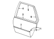 1994 Pontiac Sunbird Door Moldings Diagram - 22585024