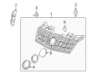 Cadillac STS Emblem Diagram - 25786165