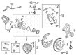 Chevy Silverado 1500 Brake Calipers Diagram - 13537065
