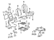 2005 Pontiac Aztek Seat Cushion Pad Diagram - 88894897