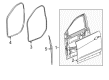 2022 Cadillac XT5 Door Seal Diagram - 23198124