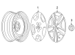 2009 Pontiac G6 Wheel Cover Diagram - 9597603