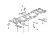 Chevy Front Cross-Member Diagram - 15204342