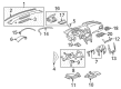 Chevy Malibu Dash Panel Vent Portion Covers Diagram - 22797470